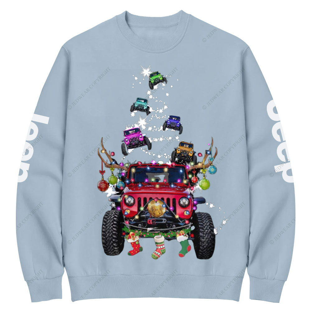 Jp Christmas Tree Bling Wish Crew Neck Sweatshirt