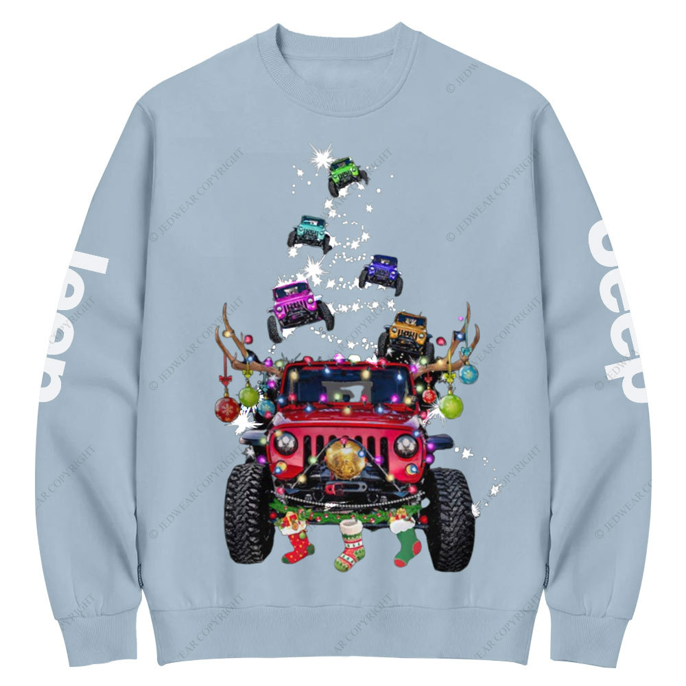 Jp Christmas Tree Bling Wish Crew Neck Sweatshirt