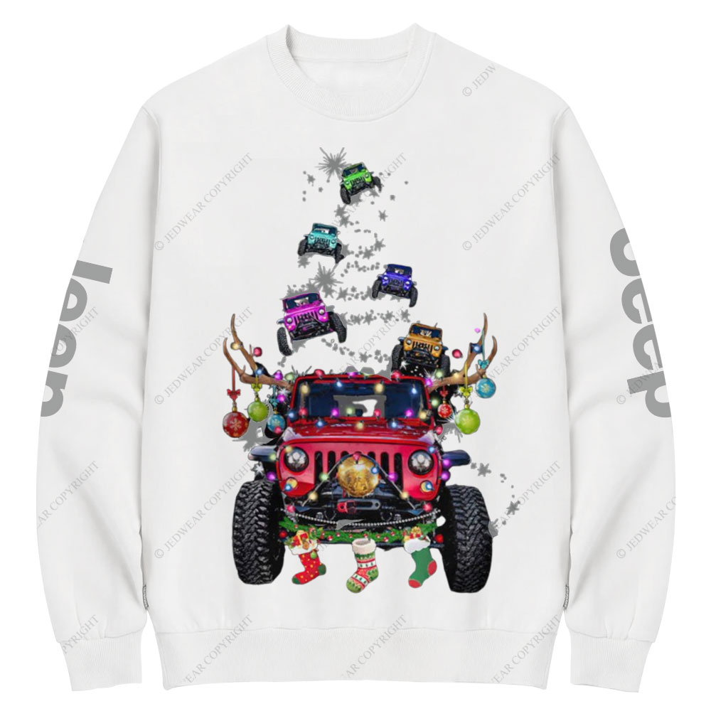 Jp Christmas Tree Bling Wish Crew Neck Sweatshirt