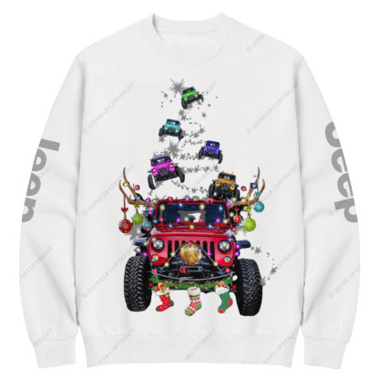 Jp Christmas Tree Bling Wish Crew Neck Sweatshirt