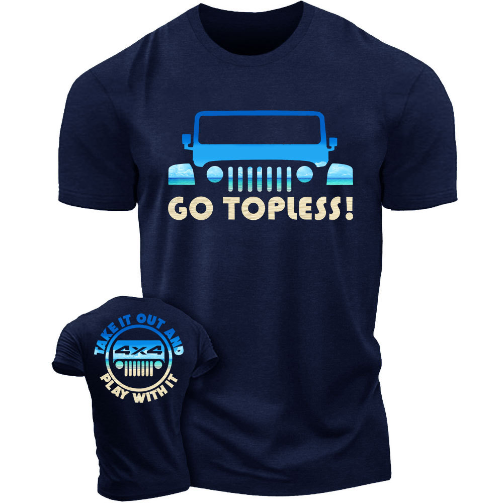 Go Topless, Take it Out and Play with it Beach 4X4 Jp Men's T-Shirt