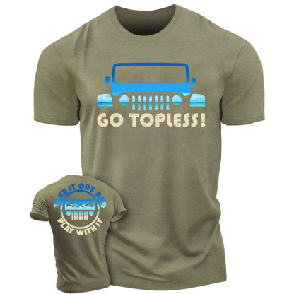 Go Topless, Take it Out and Play with it Beach 4X4 Jp Men's T-Shirt