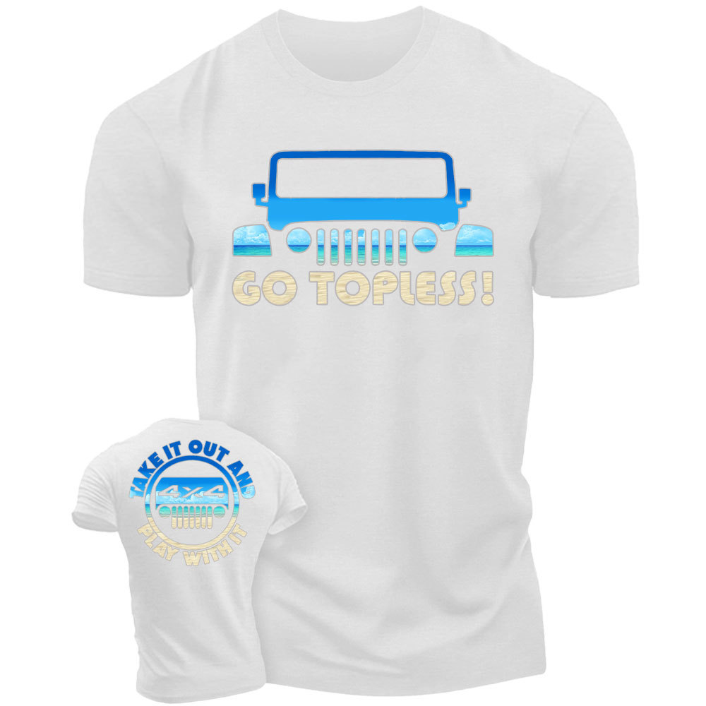 Go Topless, Take it Out and Play with it Beach 4X4 Jp Men's T-Shirt