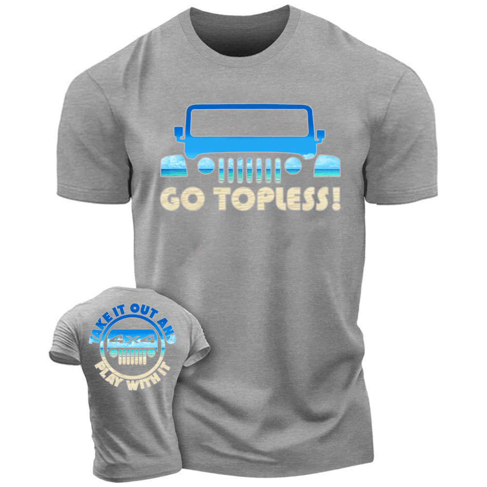 Go Topless, Take it Out and Play with it Beach 4X4 Jp Men's T-Shirt