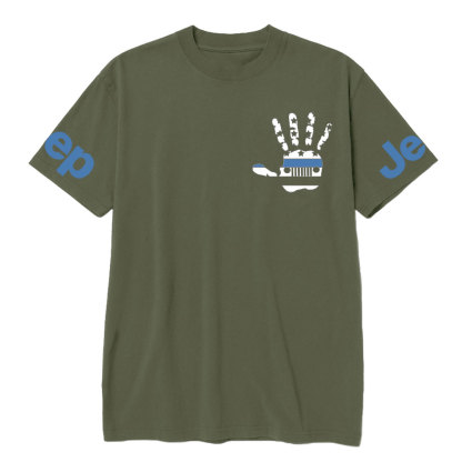 Jp Wave Police Blue Line US Flag T-Shirt