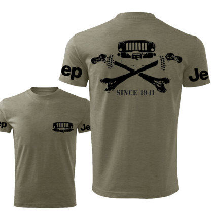 Jps Grille and Cross Bones Since 1941 Double Printed T-Shirt