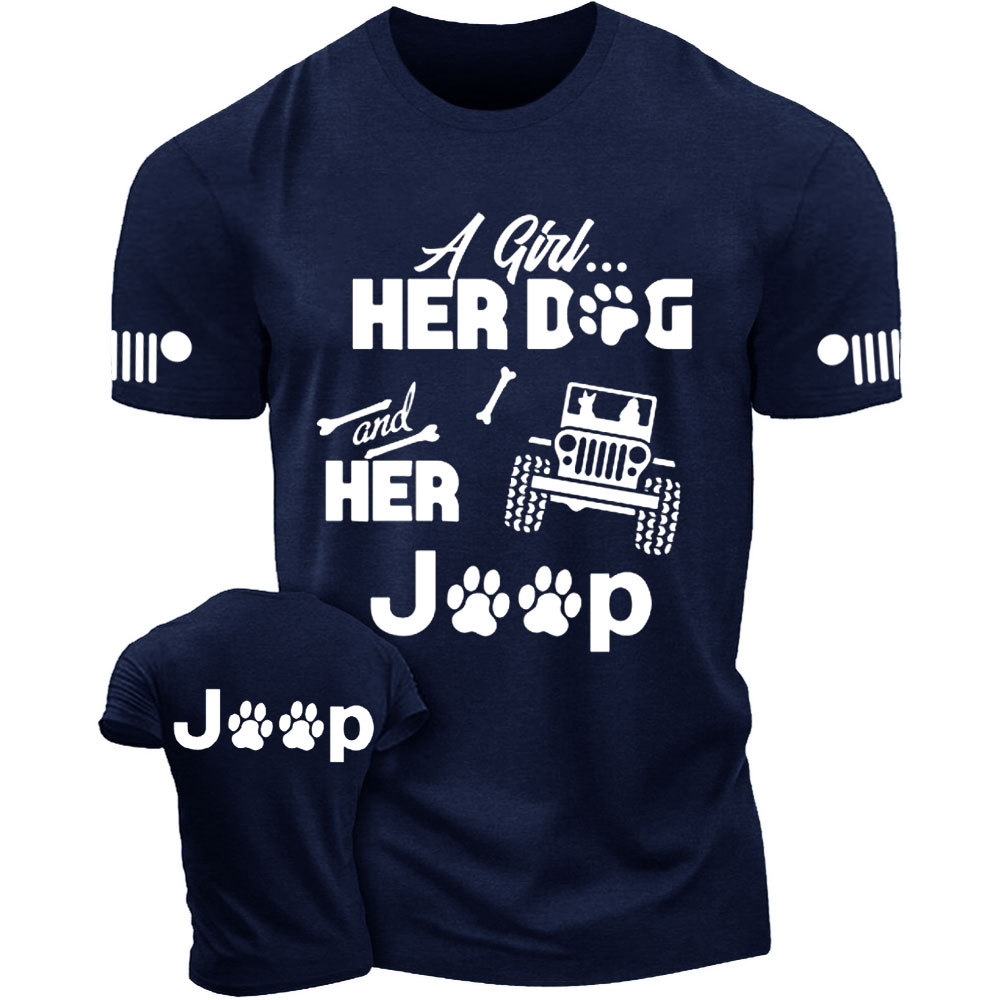 Girl, Her Dog and Jp with Bone Cute T-Shirt