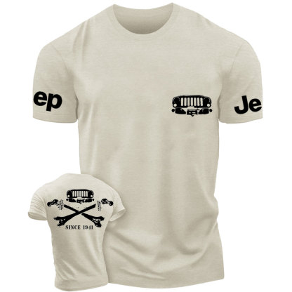 Jps Grille and Cross Bones Since 1941 Double Printed T-Shirt