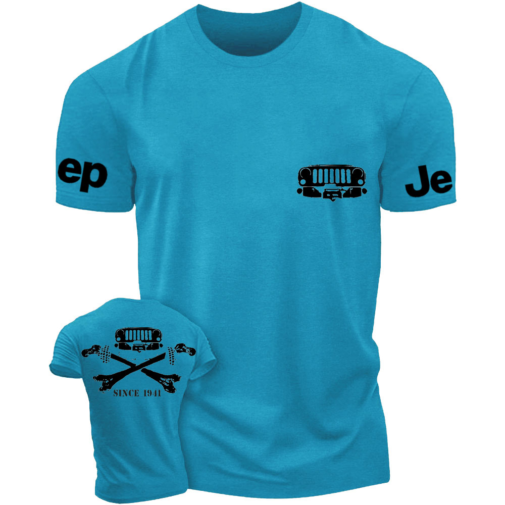 Jps Grille and Cross Bones Since 1941 Double Printed T-Shirt