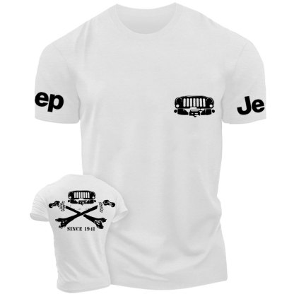 Jps Grille and Cross Bones Since 1941 Double Printed T-Shirt