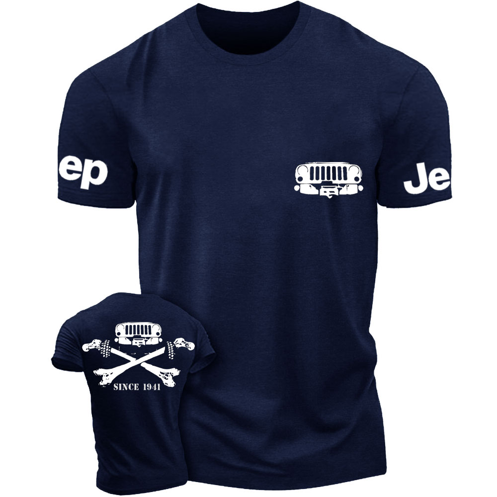 Jps Grille and Cross Bones Since 1941 Double Printed T-Shirt
