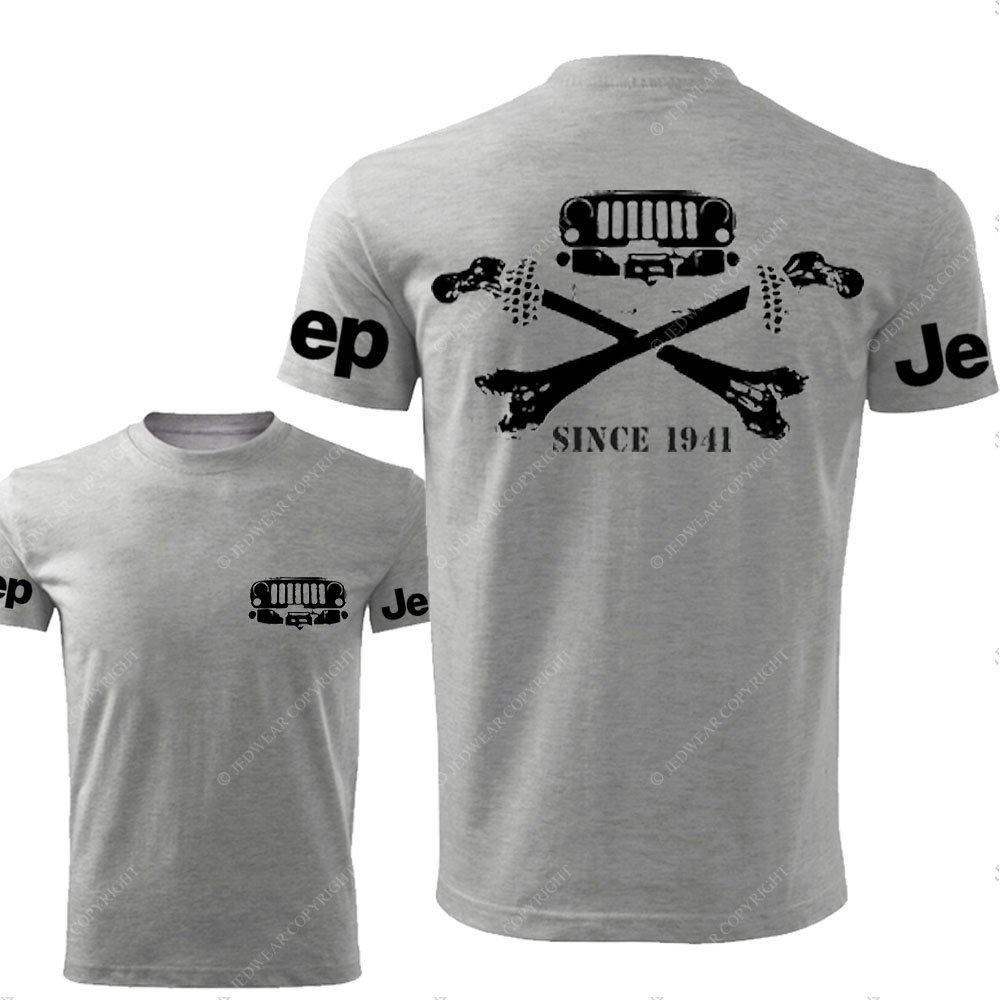 Jps Grille and Cross Bones Since 1941 Double Printed T-Shirt