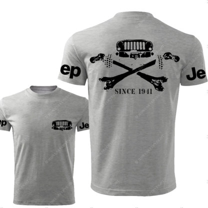 Jps Grille and Cross Bones Since 1941 Double Printed T-Shirt