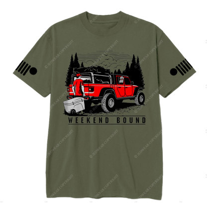 Weekend Bound With Your Gladiator Car and Your Dog T-Shirt