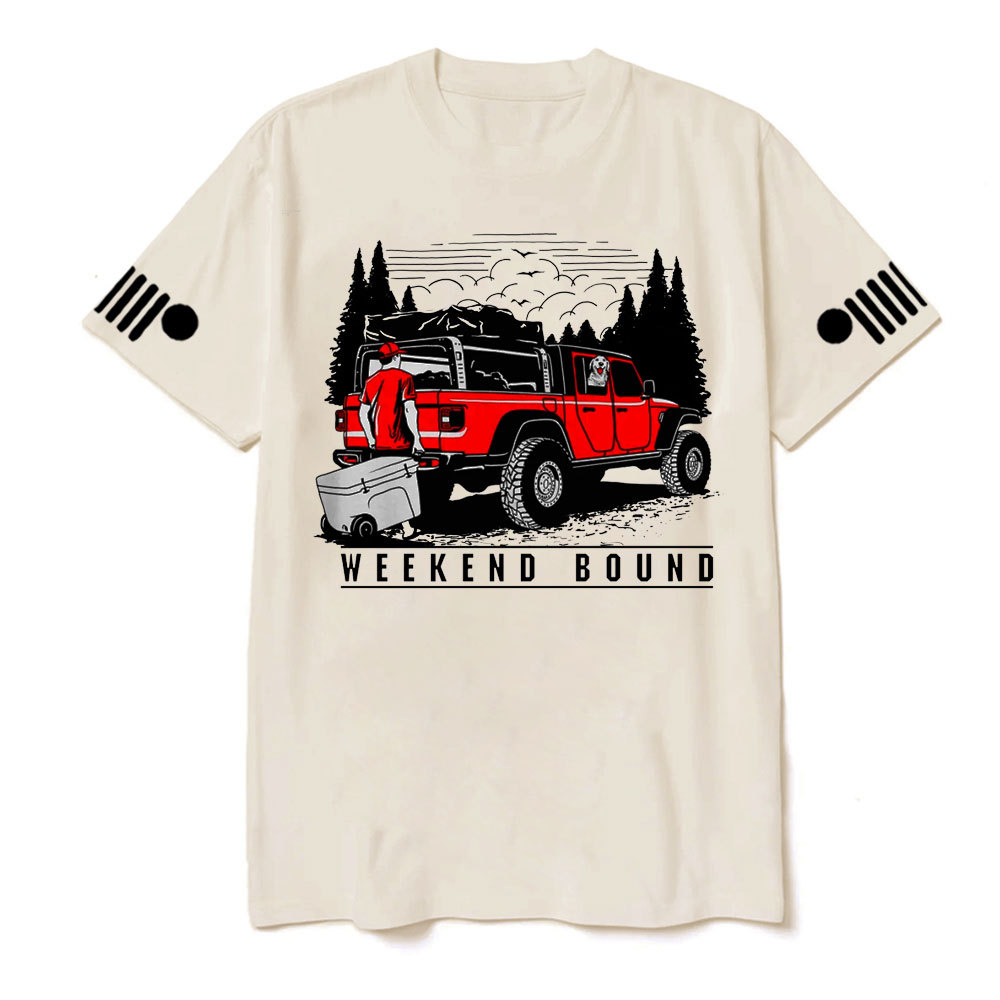 Weekend Bound With Your Gladiator Car and Your Dog T-Shirt