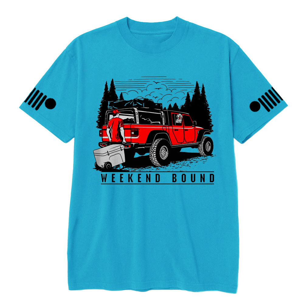 Weekend Bound With Your Gladiator Car and Your Dog T-Shirt