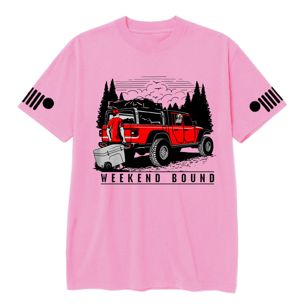 Weekend Bound With Your Gladiator Car and Your Dog T-Shirt