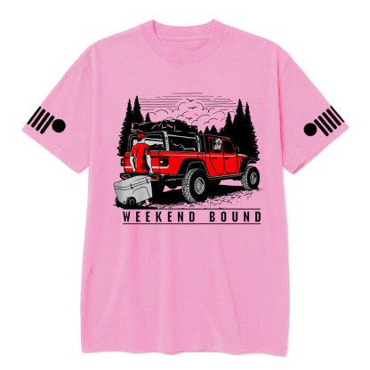 Weekend Bound With Your Gladiator Car and Your Dog T-Shirt