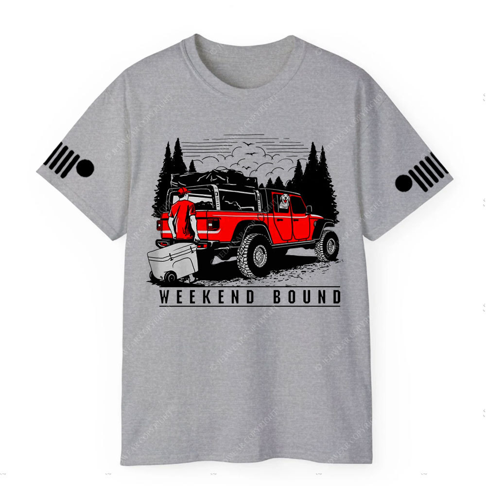Weekend Bound With Your Gladiator Car and Your Dog T-Shirt