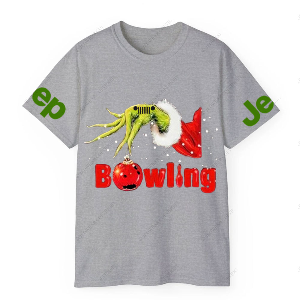 Jp Hand Holding Bling Bowling Christmas T-Shirt