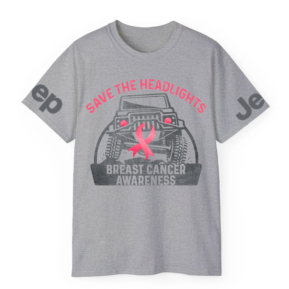 Save The Headlights Breast Cancer Awareness Jp Lover T-Shirt