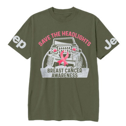 Save The Headlights Breast Cancer Awareness Jp Lover T-Shirt