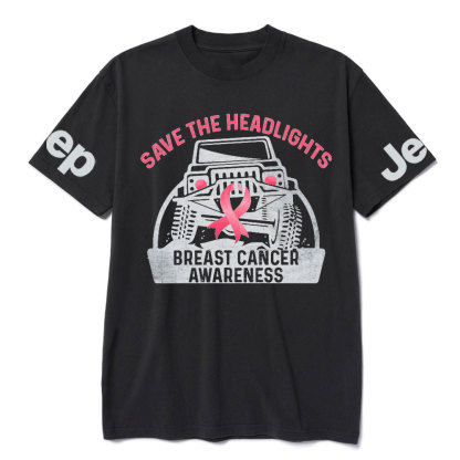 Save The Headlights Breast Cancer Awareness Jp Lover T-Shirt