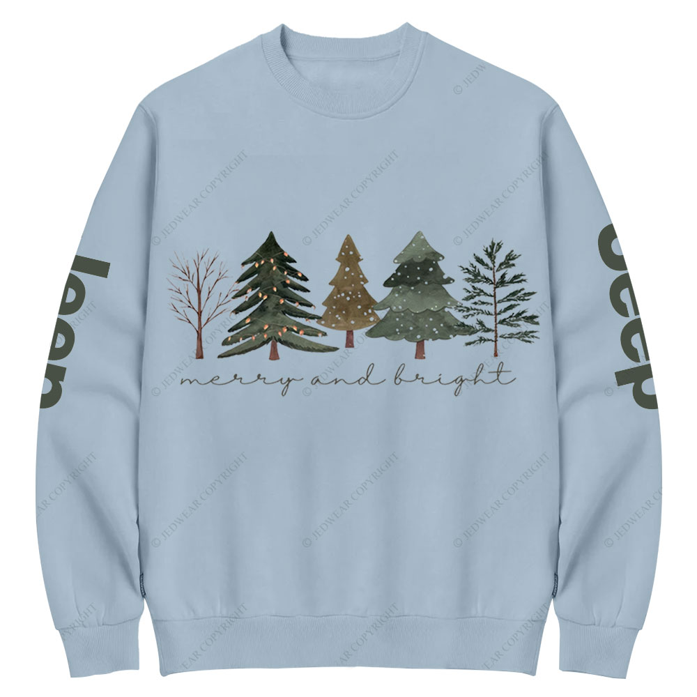 Merry and Bright Trees Jpmas Crew Neck Sweatshirt