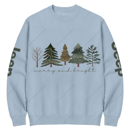 Merry and Bright Trees Jpmas Crew Neck Sweatshirt