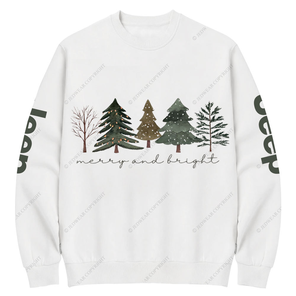Merry and Bright Trees Jpmas Crew Neck Sweatshirt