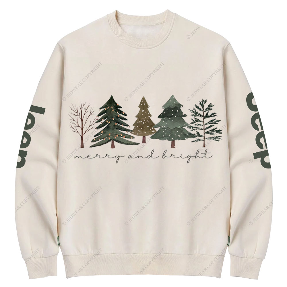 Merry and Bright Trees Jpmas Crew Neck Sweatshirt