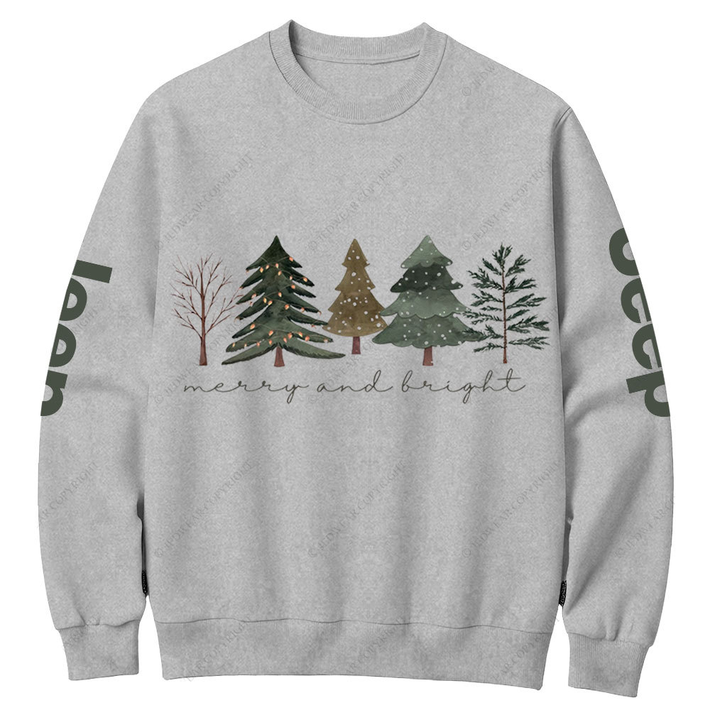 Merry and Bright Trees Jpmas Crew Neck Sweatshirt