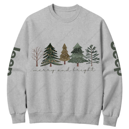 Merry and Bright Trees Jpmas Crew Neck Sweatshirt