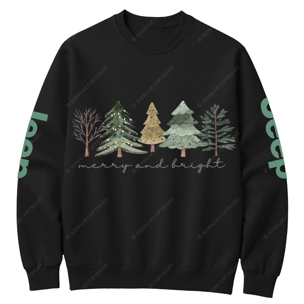 Merry and Bright Trees Jpmas Crew Neck Sweatshirt