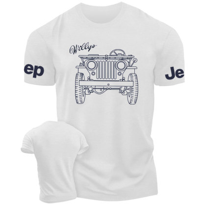 Jp Willys MB Line Art Jp Lover T-Shirt