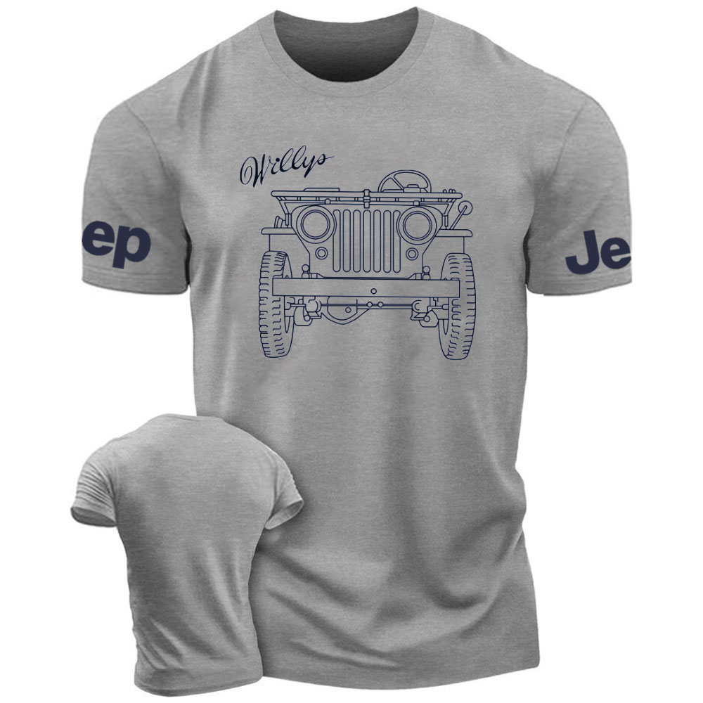 Jp Willys MB Line Art Jp Lover T-Shirt