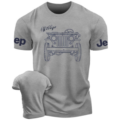 Jp Willys MB Line Art Jp Lover T-Shirt