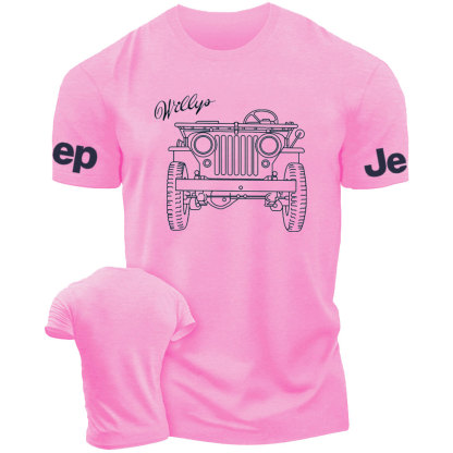 Jp Willys MB Line Art Jp Lover T-Shirt