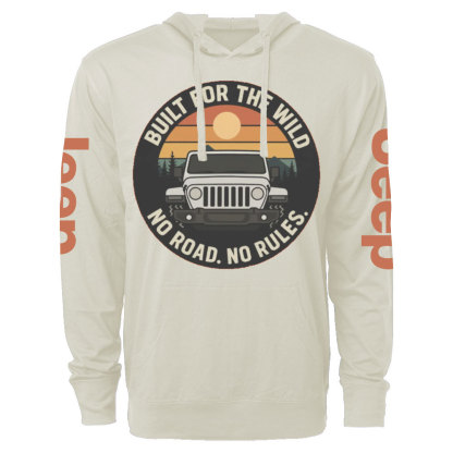 Built for the Wild, No Road, No Rules Jp Lover Oversized Lightweight Hoodie