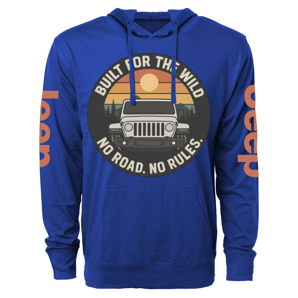 Built for the Wild, No Road, No Rules Jp Lover Oversized Lightweight Hoodie