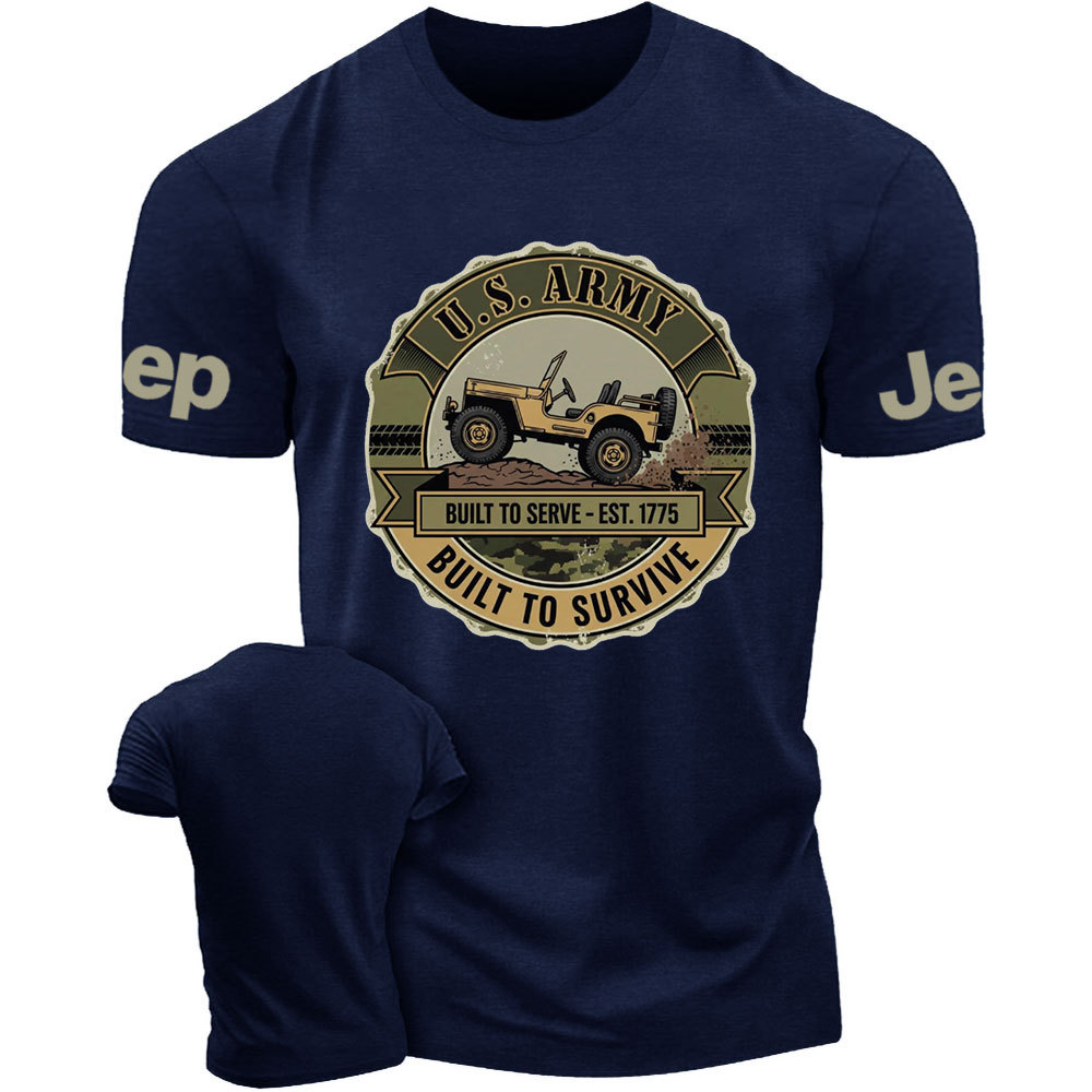 Army Jp Vintage Camo Built to Survive U.S. Army Gift Veteran T-Shirt