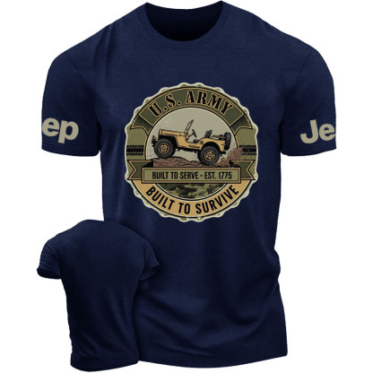 Army Jp Vintage Camo Built to Survive U.S. Army Gift Veteran T-Shirt