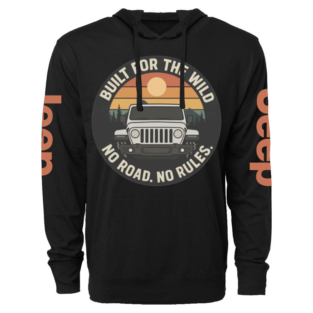 Built for the Wild, No Road, No Rules Jp Lover Oversized Lightweight Hoodie