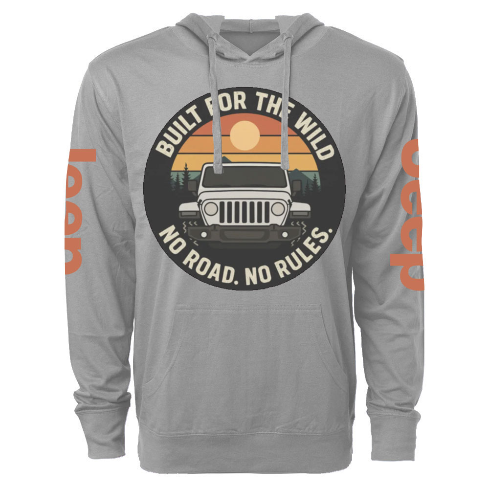 Built for the Wild, No Road, No Rules Jp Lover Oversized Lightweight Hoodie
