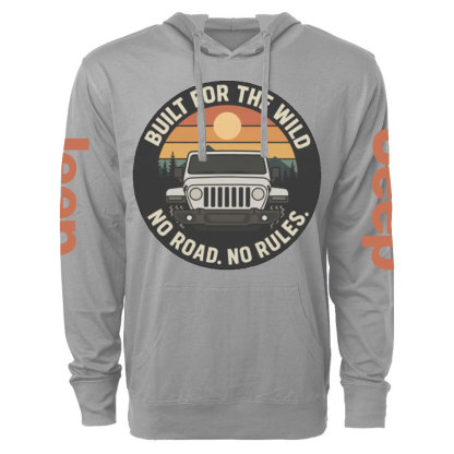 Built for the Wild, No Road, No Rules Jp Lover Oversized Lightweight Hoodie