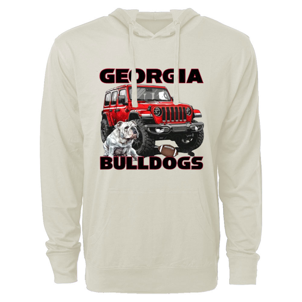 Georgia Jp Bulldog Oversized Lightweight Hoodie