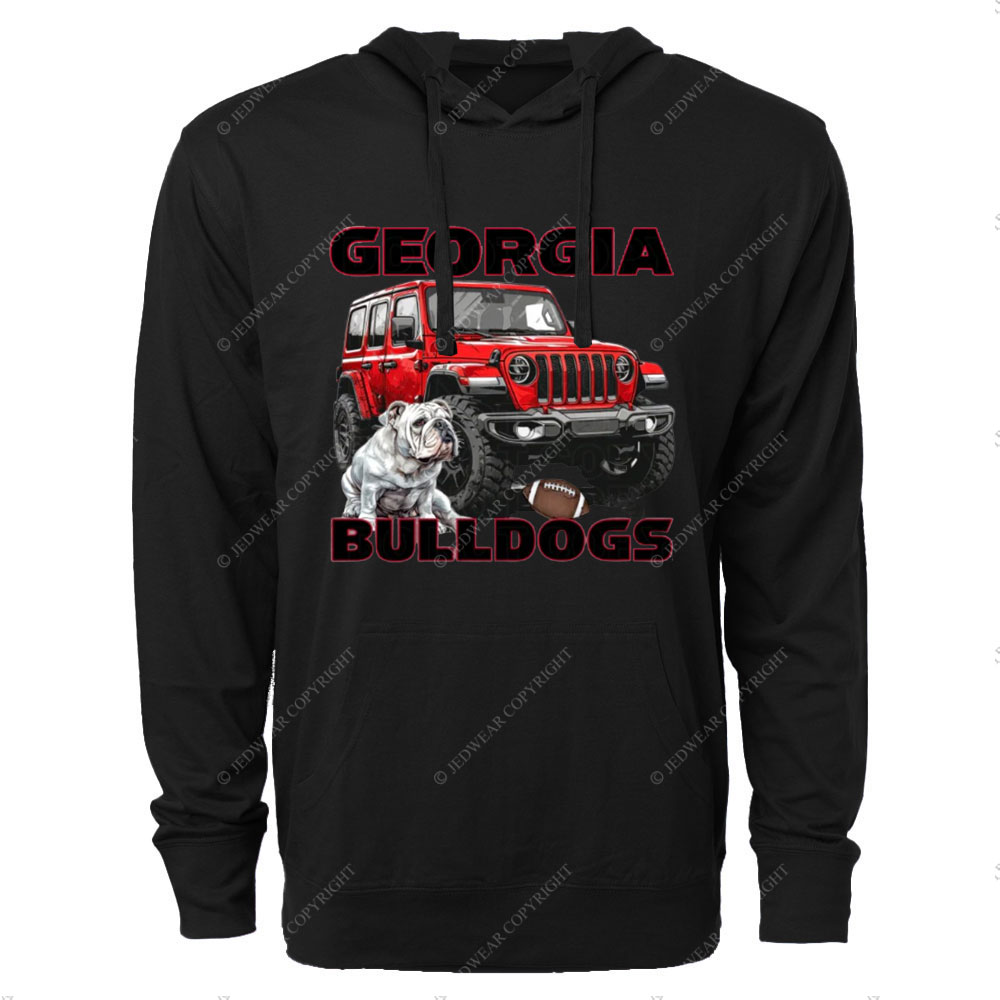 Georgia Jp Bulldog Oversized Lightweight Hoodie