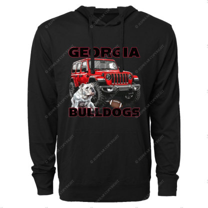 Georgia Jp Bulldog Oversized Lightweight Hoodie