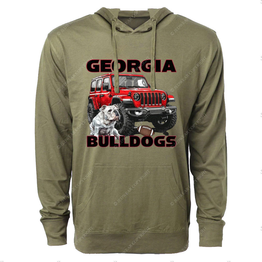 Georgia Jp Bulldog Oversized Lightweight Hoodie