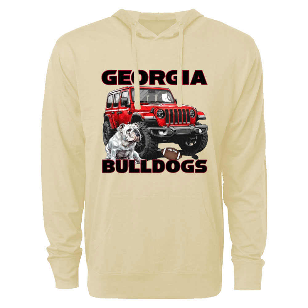 Georgia Jp Bulldog Oversized Lightweight Hoodie